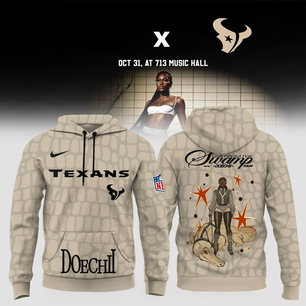 Houston Texans X Doechii Live From The Swamp Tour 2025 Hoodie Houston Texans Merch-1 Houston Texans X Doechii Live From The Swamp Tour 2025 Hoodie Houston Texans Merch-1