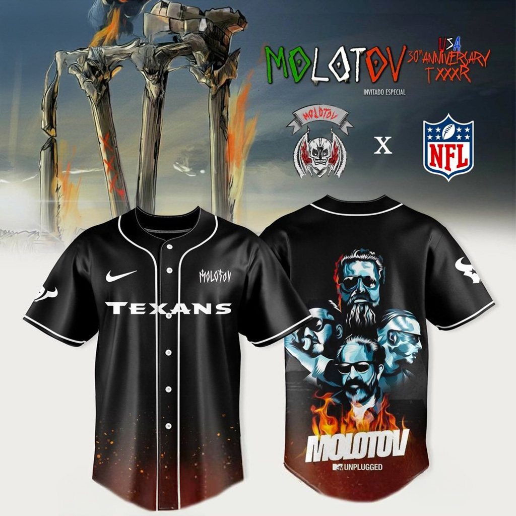 Houston Texans X Molotov 30Th Anniversary TXXXR Jersey Houston Texans Merch Him Gifts-1