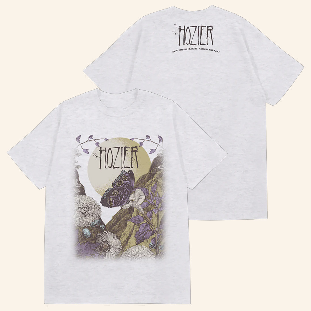 Hozier Tour Merch 2025 Asbury Park September 13 Show T-Shirt Christmas Gifts For Music Lovers-1