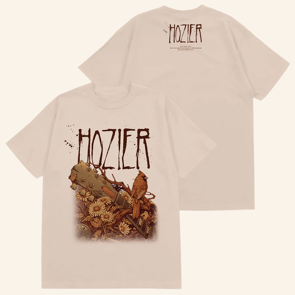 Hozier Tour Merch Billings July 2 Show T-Shirt Christmas Gifts For Boyfriend-1