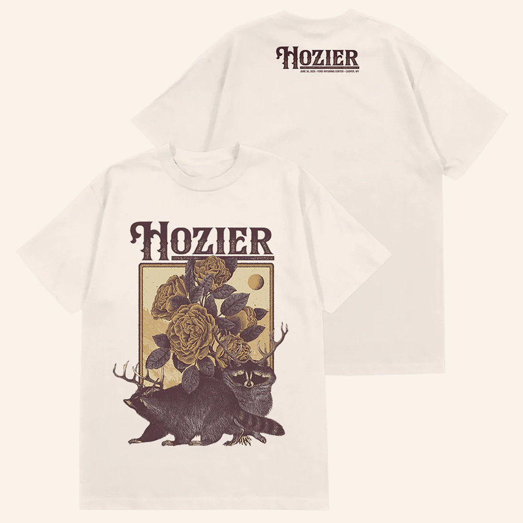 Hozier Tour Merch Casper June 30 Show T-Shirt Christmas Gifts For Music Fans-1