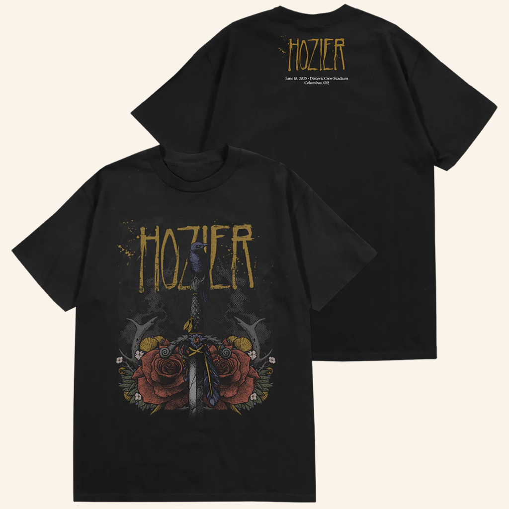 Hozier Tour Merch Columbus June 18 Show T-Shirt Birthday Gifts For Music Lovers-1