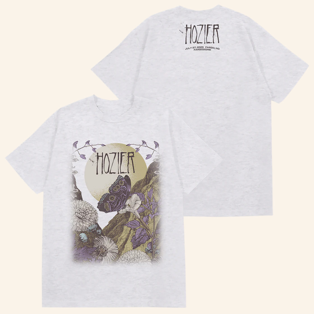 Hozier Tour Merch Fargo July 27 Show T-Shirt Music Lover Gifts For Her-1 Hozier Tour Merch Fargo July 27 Show T-Shirt Music Lover Gifts For Her-1