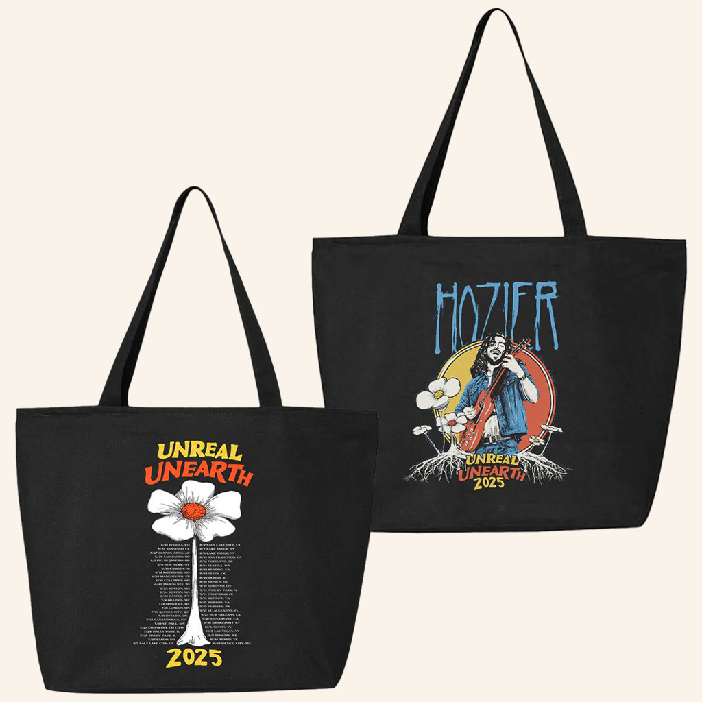 Hozier Tour Merch Hozier 2025 Flower Tour Tote Bag Xmas Gifts For Music Enthusiasts-1