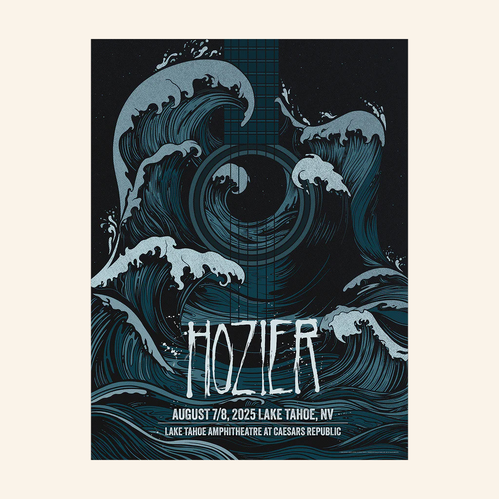 Hozier Tour Merch Lake Tahoe August 7 And 8 Show Poster Best Gifts For Music Lovers-1