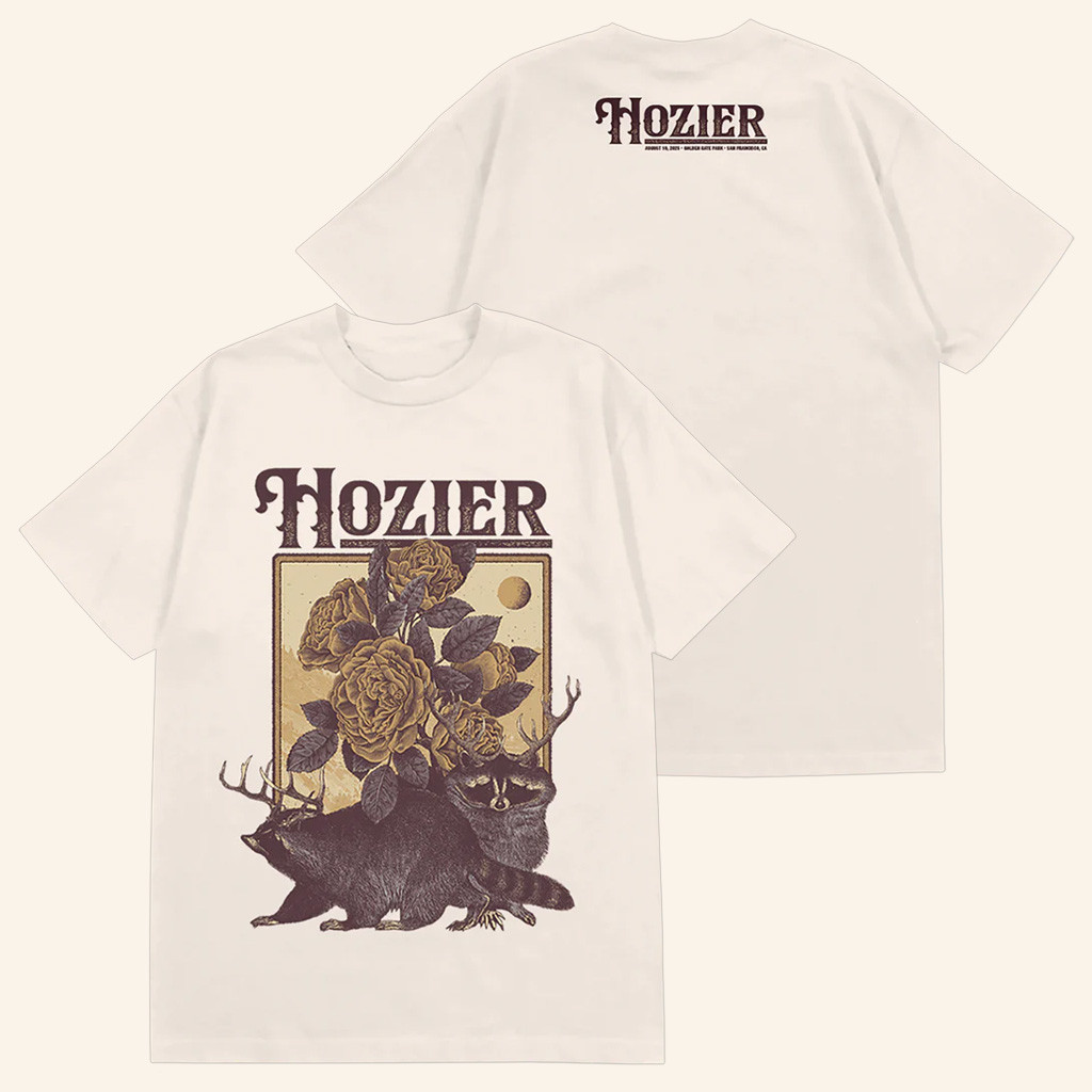 Hozier Tour Merch San Francisco August 10 Show T-Shirt Music Lover Gifts For Her-1