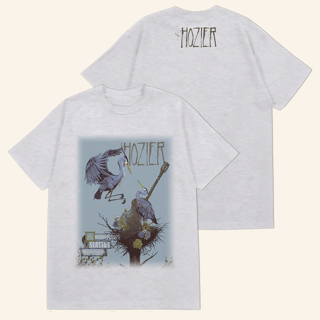 Hozier Tour Merch Seattle August 14 Show T-Shirt Husband Christmas Gift Ideas-1
