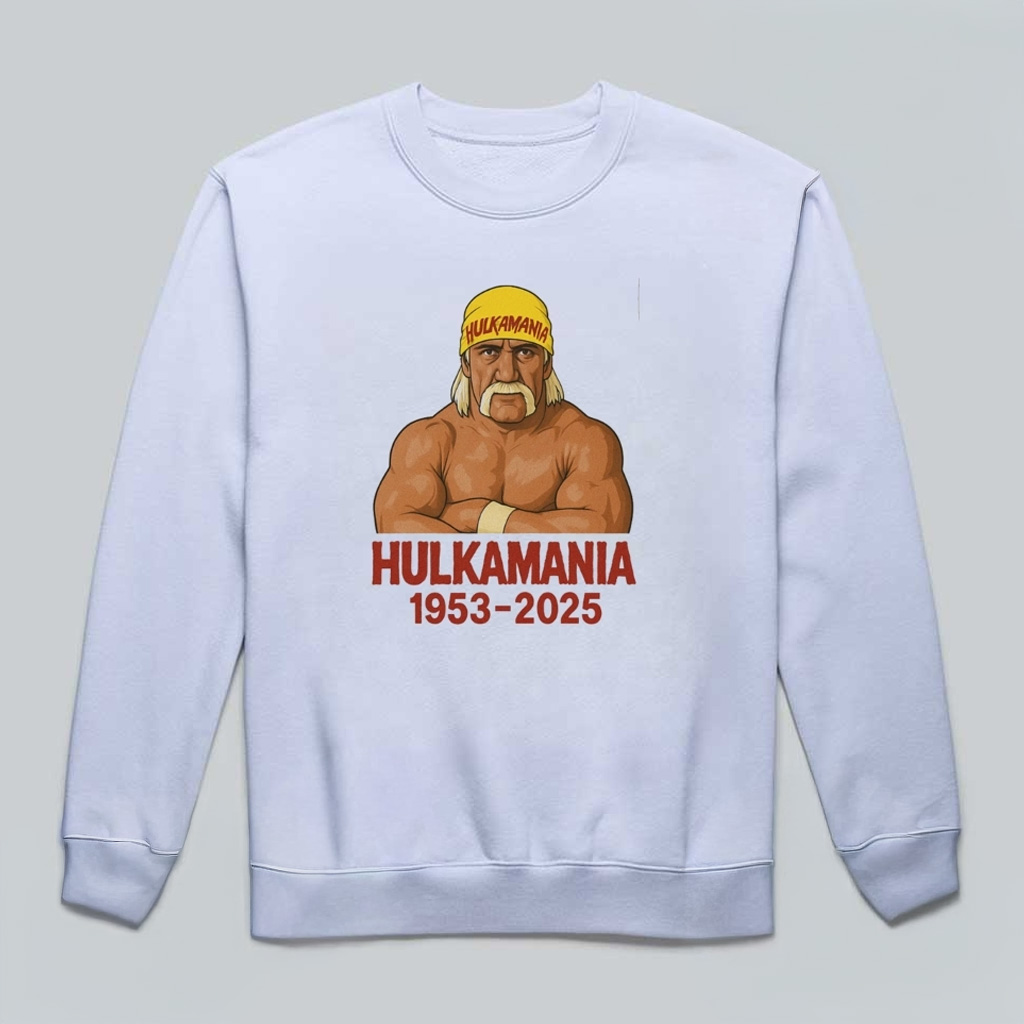 Hulk Hogan 1953 2025 Hulkamania RIP Sweatshirt Hulk Hogan Merch Gifts For Fans-1 Hulk Hogan 1953 2025 Hulkamania RIP Sweatshirt Hulk Hogan Merch Gifts For Fans-1