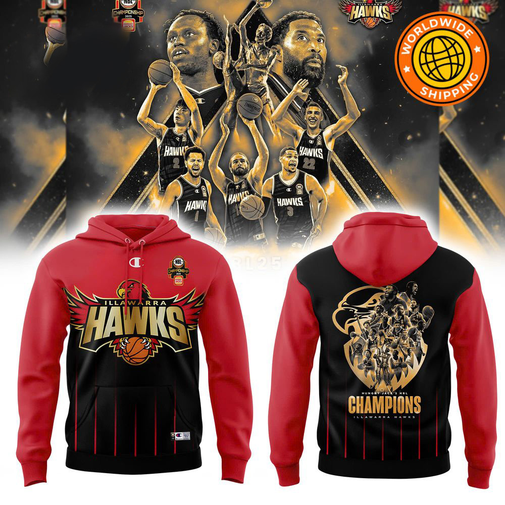 Illawarra Hawks Nbl25 Finals Champions Hoodie Gifts For Father's Day From Wife-1 Illawarra Hawks Nbl25 Finals Champions Hoodie Gifts For Father's Day From Wife-1
