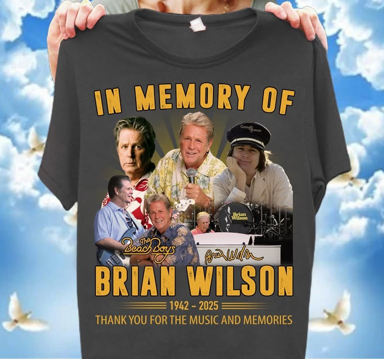 In Memory Of Brian Wilson RIP T-Shirt 1942 2025 The Beach Boys Thank You For The Memories-1