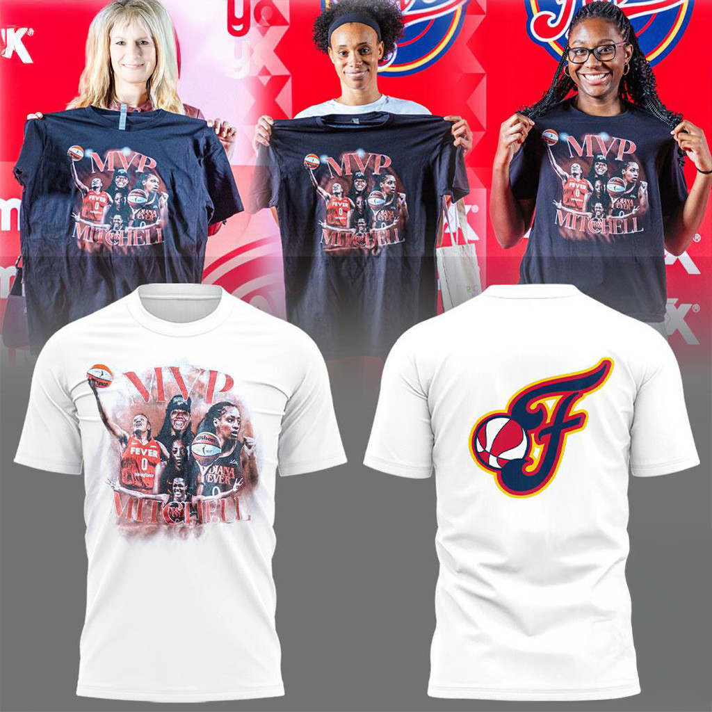 Indiana Fever MPV Mitchell Now You Know 2025 White Shirt Indiana Fever Merch Fans Gifts-1