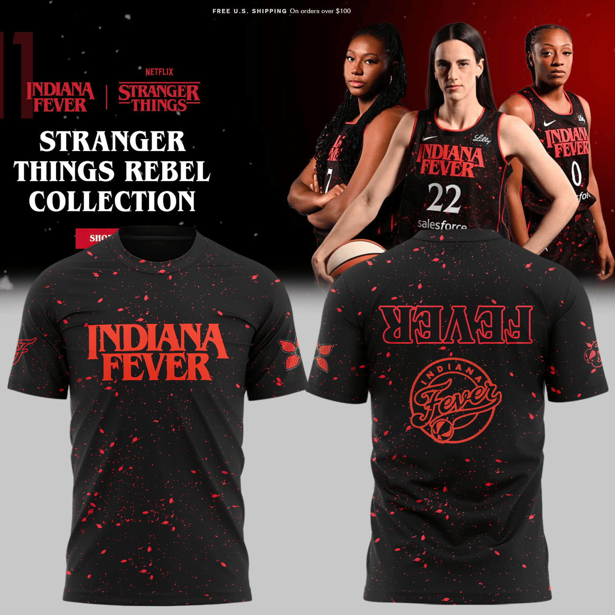 Indiana Fever Stranger Things Rebel Swingman Black Shirt Best Gifts For Fans-1 Indiana Fever Stranger Things Rebel Swingman Black Shirt Best Gifts For Fans-1