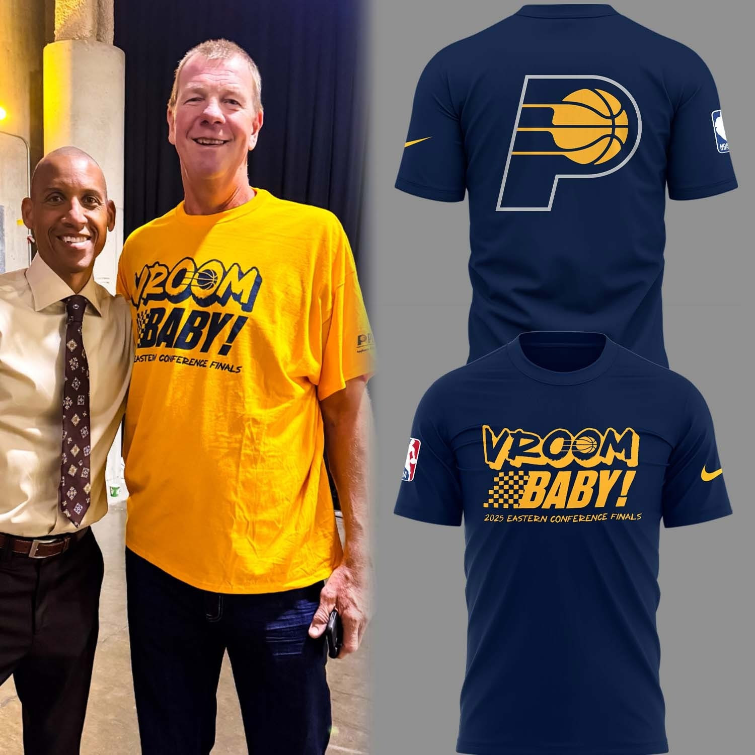 Indiana Pacers Vroom Baby T-Shirt Eastern Conference Champions 2025 NBA Finals Merch Gifts Indiana Pacers Vroom Baby T-Shirt Eastern Conference Champions 2025 NBA Finals Merch Gifts