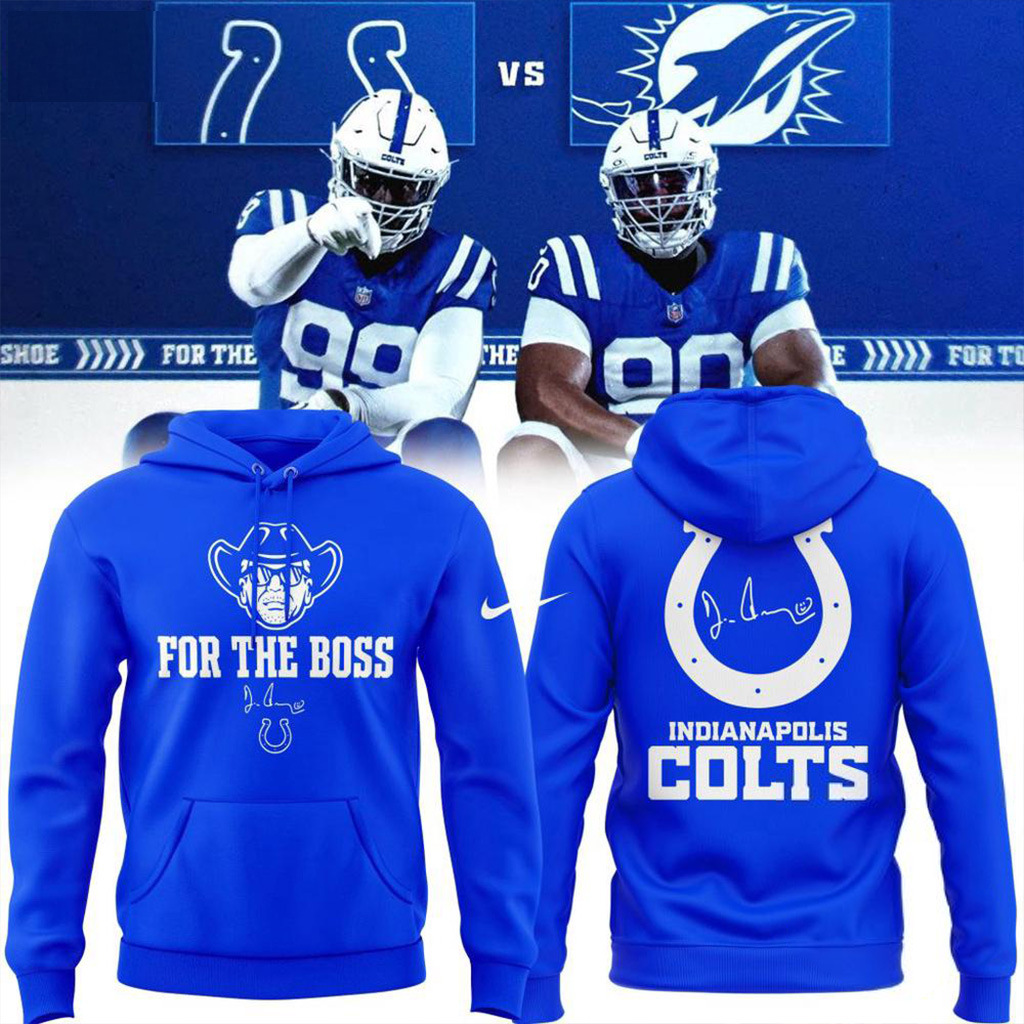 Indianapolis Colts For The Boss Jim Irsay Hoodie Indianapolis Colts Merch Gift For Brother-1