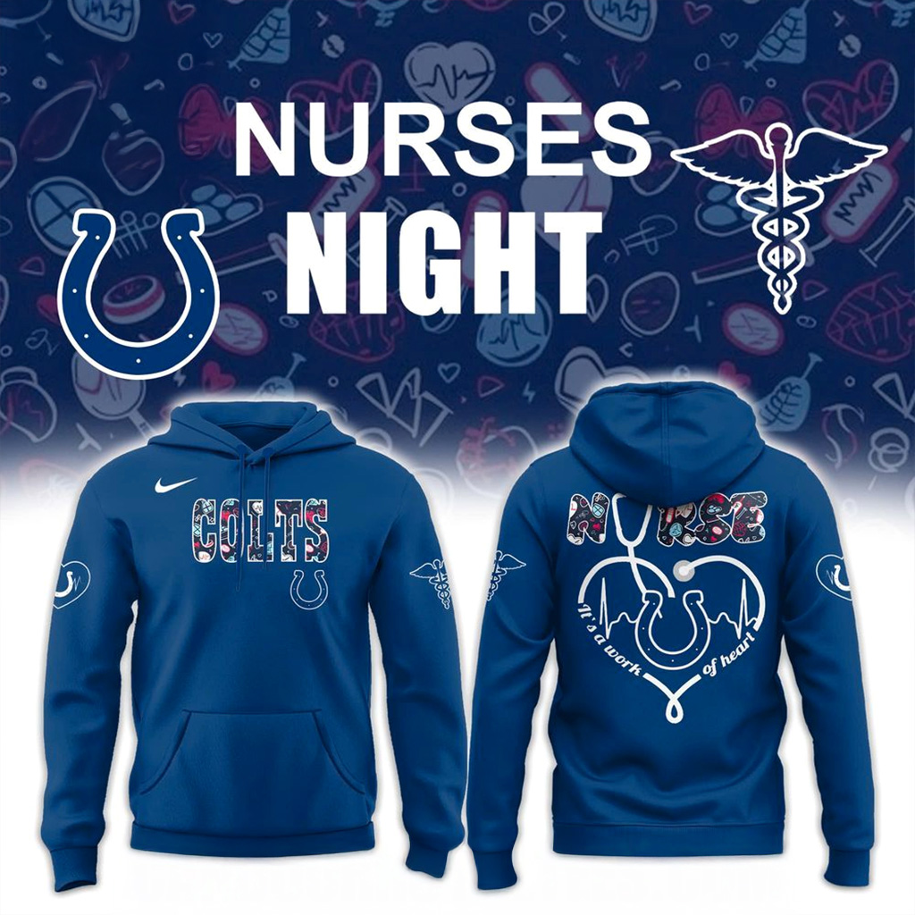 Indianapolis Colts Nurses Night Hoodie Indianapolis Colts Merch Football Fan Gift Ideas-1