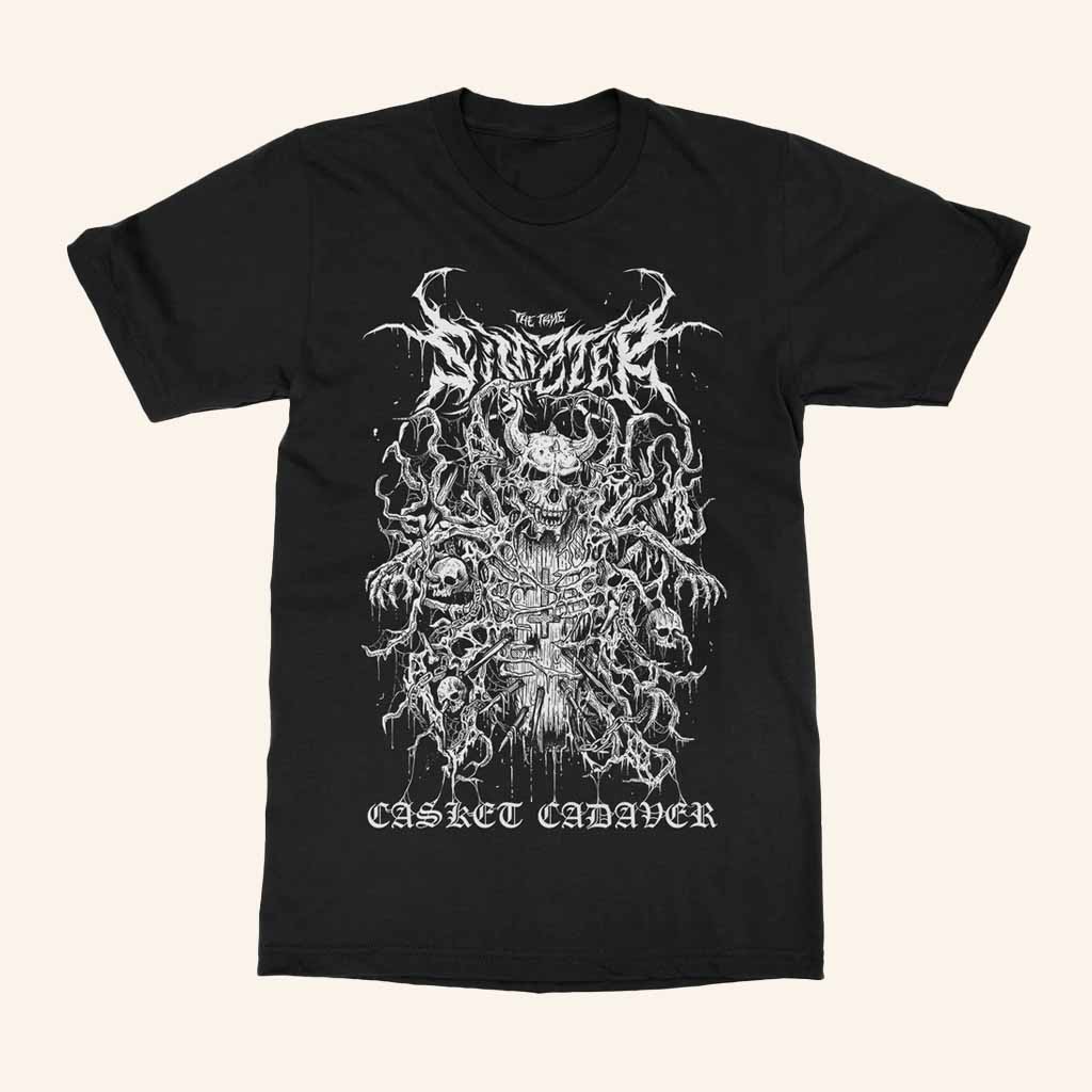 Indie Merch Sinizter Casket Cadaver T-Shirt Presents For Music Lovers-1