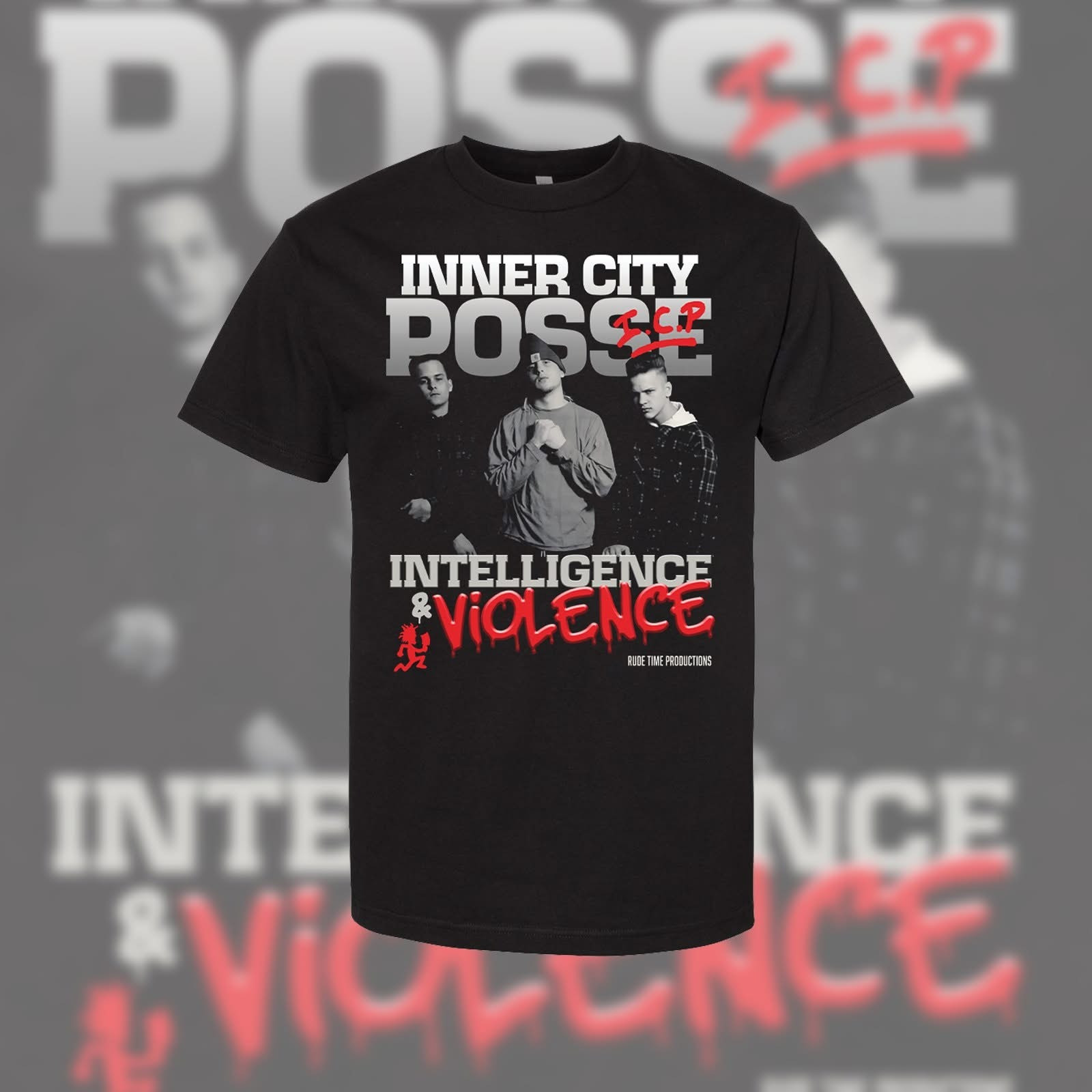 Inner City Posse Intelligence and Violence T-Shirt I.C.P. Merch Gift Ideas-1 Inner City Posse Intelligence and Violence T-Shirt I.C.P. Merch Gift Ideas-1