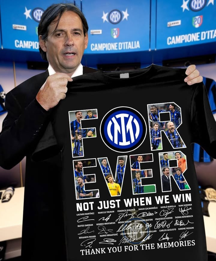 Inter Milan F.C. Forever T-Shirt Not Just When We Win Thank You For The Memories Fan Gifts-1