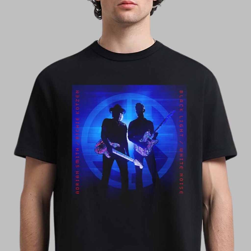 Iron Maiden Black Light White Noise From Smith Kotzen SK Album Cover T-Shirt Fan Apparel Gifts For Him-1