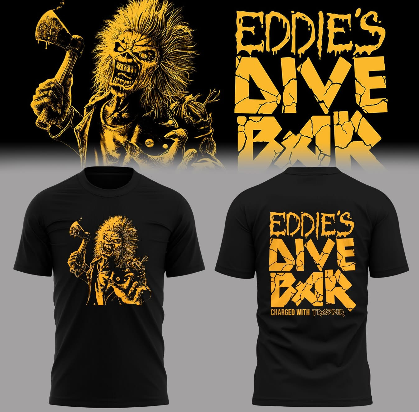 Iron Maiden Run For Your Lives Tour 2025 Shirt Eddie's Dive Bar Fan Concert Merch Gifts-1 Iron Maiden Run For Your Lives Tour 2025 Shirt Eddie's Dive Bar Fan Concert Merch Gifts-1