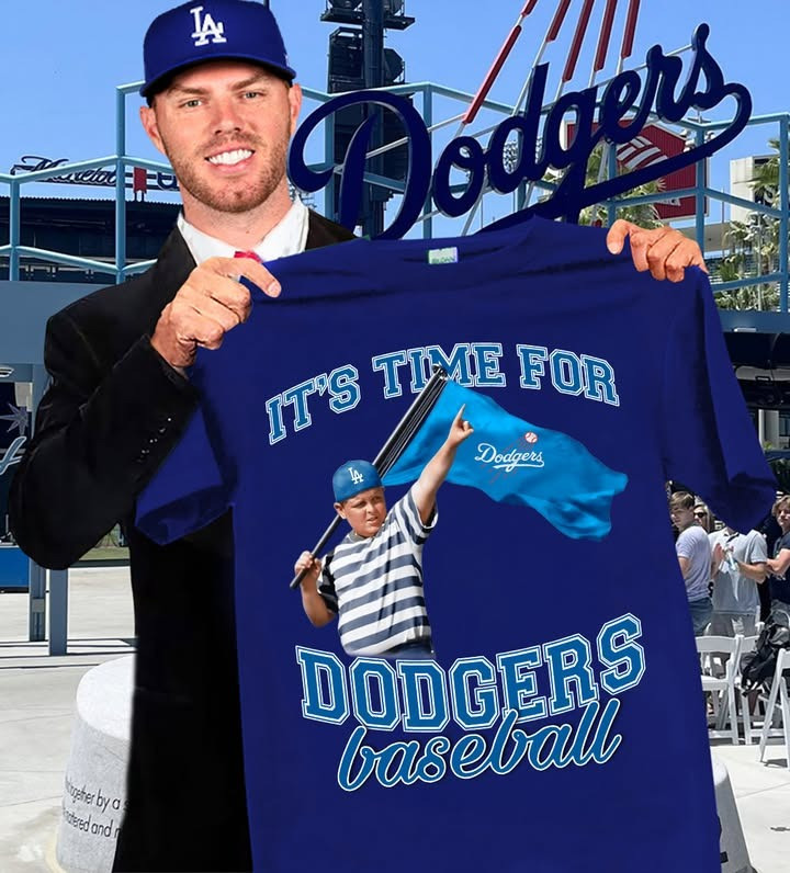 It's Time For LA Dodgers Baseball T-Shirt Best Gifts For Dodgers Lovers Fans For Him Her-1