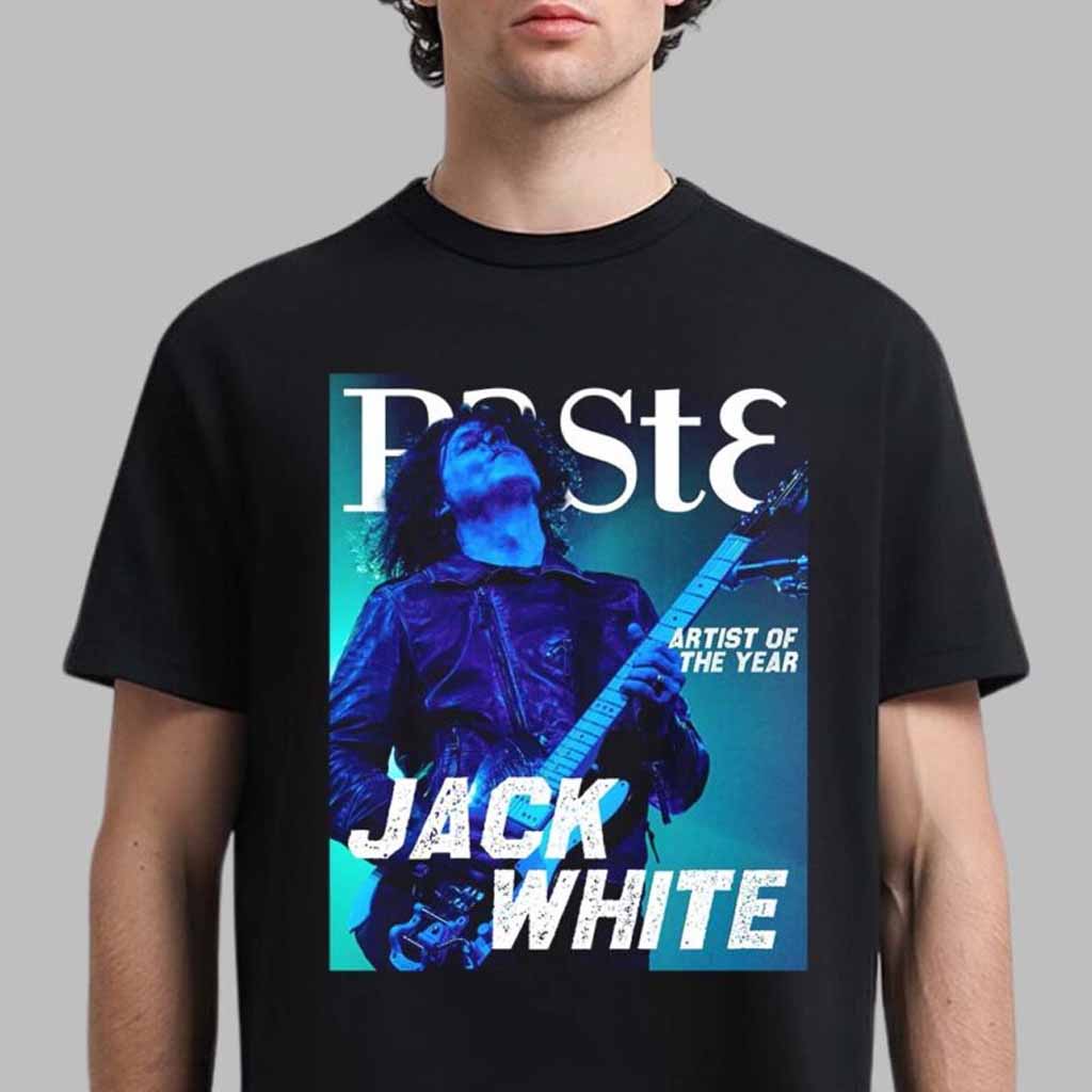 Jack White The Paste Magazine Artist Of The Year Magazine Cover T-Shirt Jack White Merch Fans Gifts-1