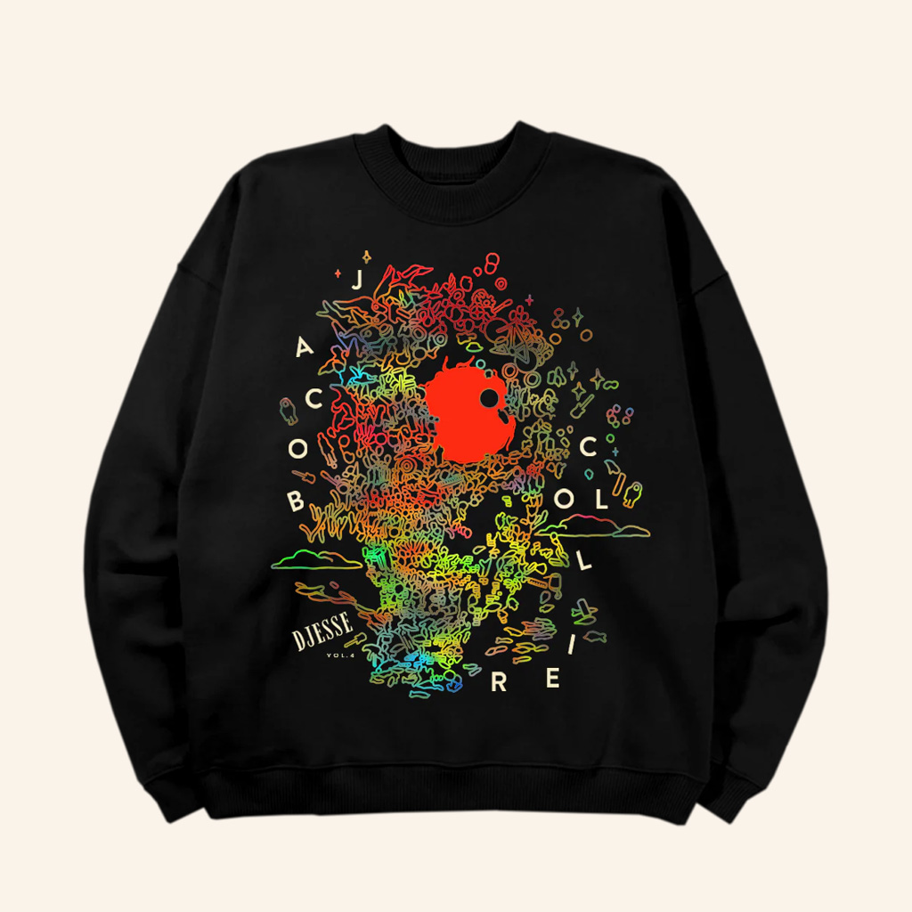 Jacob Collier Merch Djesse Vol 4 Doodle Sweatshirt Gifts For Music Lovers-1 Jacob Collier Merch Djesse Vol 4 Doodle Sweatshirt Gifts For Music Lovers-1