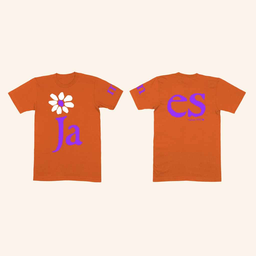 James Merch James Orange Ja M Es Shirt Unique Gift For Girlfriend-1