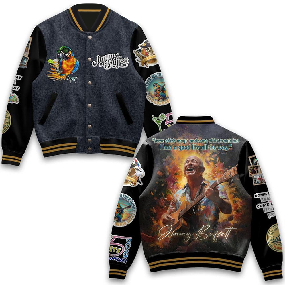Jimmy Buffett I Had A Good Life All The Way Baseball Jacket Jimmy Buffett Merch Dad Gifts-1 Jimmy Buffett I Had A Good Life All The Way Baseball Jacket Jimmy Buffett Merch Dad Gifts-1