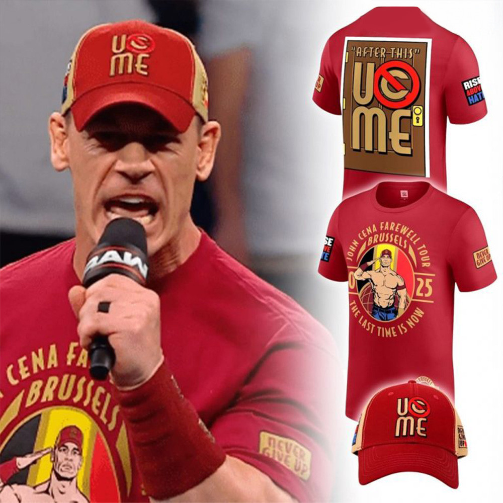 John Cena Farewell Tour Brussels 2025 Limited Edition T-Shirt John Cena Merch Gifts For Dad-1 John Cena Farewell Tour Brussels 2025 Limited Edition T-Shirt John Cena Merch Gifts For Dad-1
