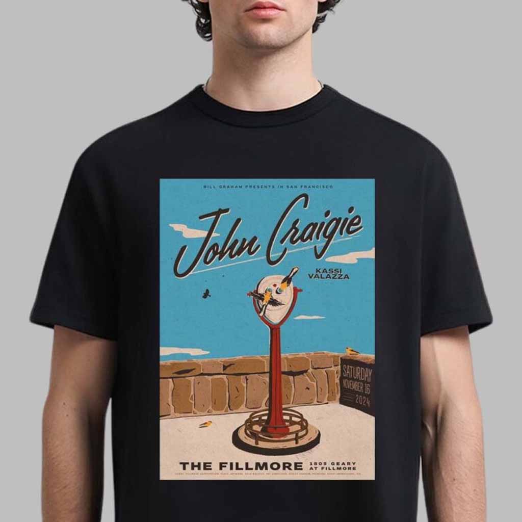 John Craigie Merch Poster For Show In San Francisco California 2024 T-Shirt Fans Gifts-1
