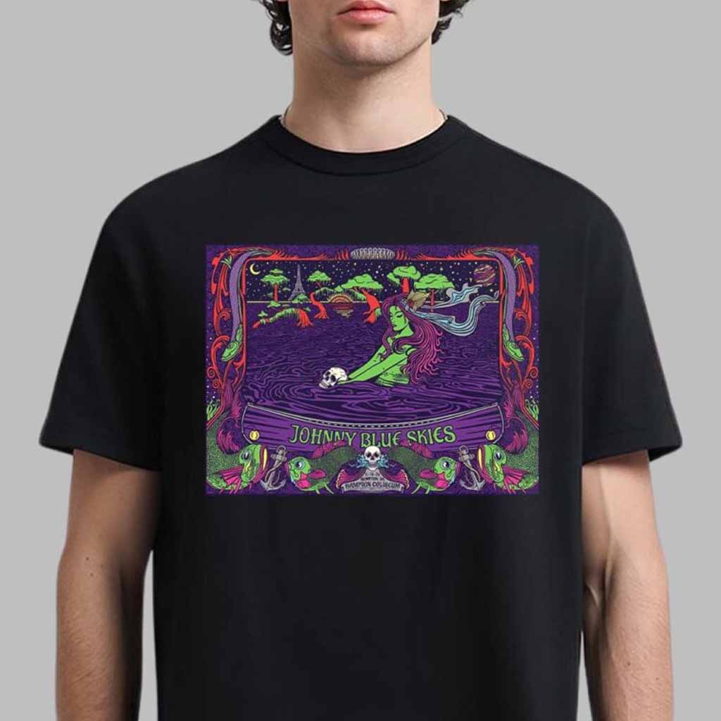Johnny Blue Skies Merch Concert Poster For Hampton Virginia 2024 T-Shirt Fans Gifts-1 Johnny Blue Skies Merch Concert Poster For Hampton Virginia 2024 T-Shirt Fans Gifts-1