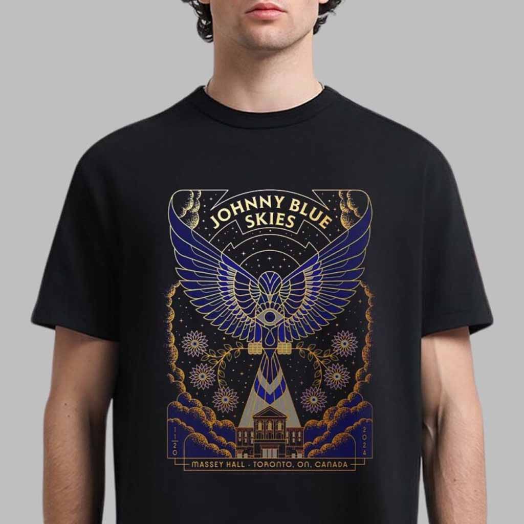 Johnny Blue Skies Sturgill Simpson Gig Poster For Show In Toronto Ontario Canada Night 1 At Massey Hall On November 20 2024 T-Shirt Fans Gifts-1