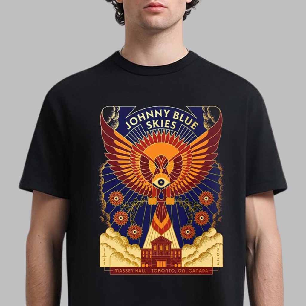 Johnny Blue Skies Sturgill Simpson Gig Poster For Show In Toronto Ontario Canada Night 2 At Massey Hall On November 21 2024 T-Shirt Him Gifts-1