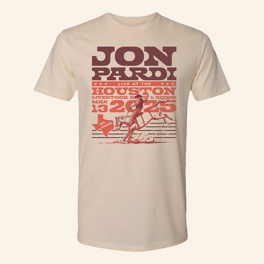 Jon Pardi Merch 2025 Houston Rodeo T-Shirt Gifts For Country Music Lovers-1 Jon Pardi Merch 2025 Houston Rodeo T-Shirt Gifts For Country Music Lovers-1