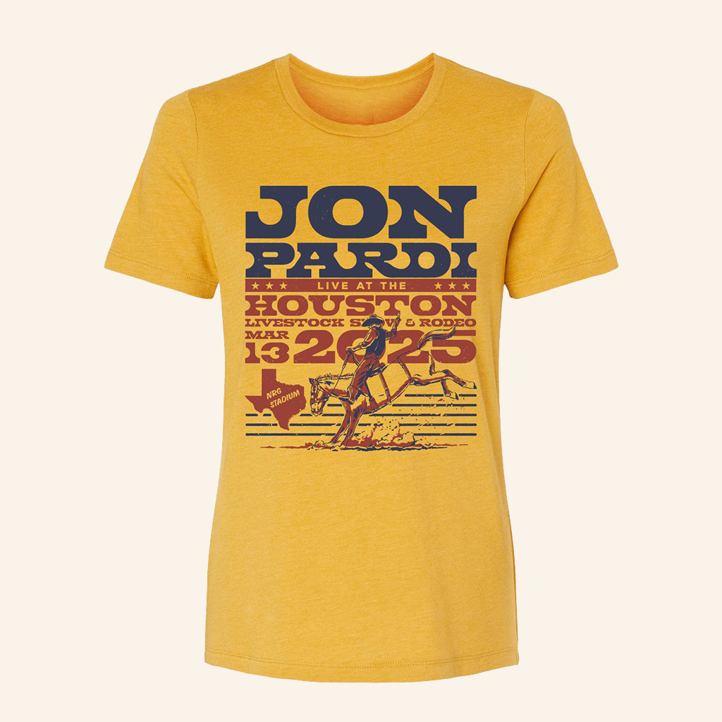 Jon Pardi Merch 2025 Houston Rodeo T-Shirt Presents For Country Music Lovers-1 Jon Pardi Merch 2025 Houston Rodeo T-Shirt Presents For Country Music Lovers-1