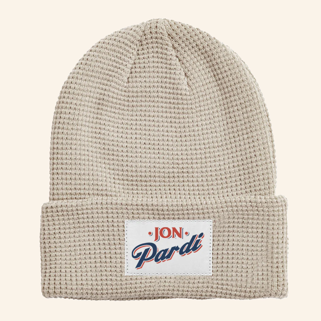 Jon Pardi Merch Logo Waffle Beanie Christmas Gift For Your Boyfriend-1