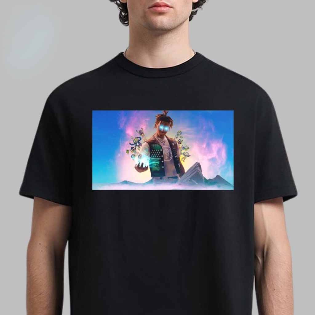 Juice Wrld x Fortnite The Final Stage T-Shirt Gifts For Music Fans-1
