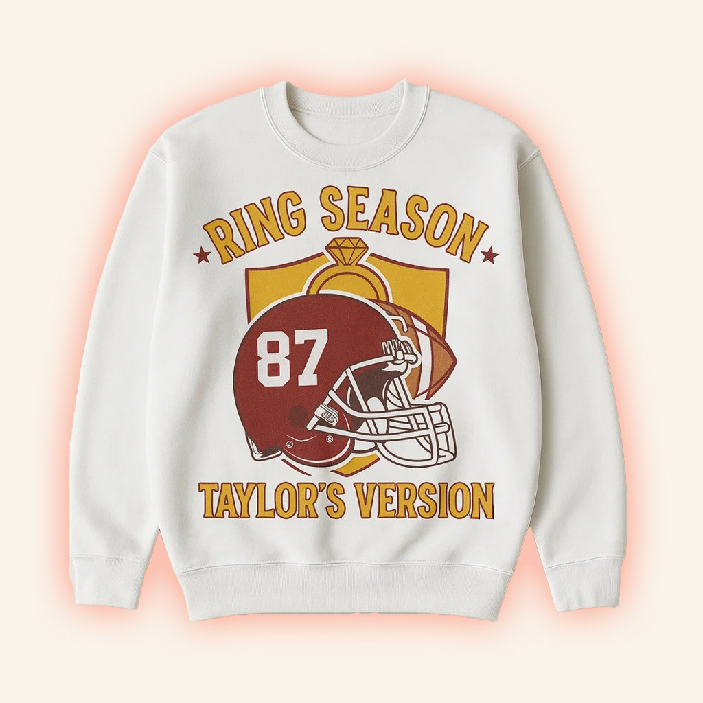 KC Chiefs Ring Season Taylor's Version Travis And Taylor Sweatshirt Chiefs Merch Swifties Gifts-1 KC Chiefs Ring Season Taylor's Version Travis And Taylor Sweatshirt Chiefs Merch Swifties Gifts-1