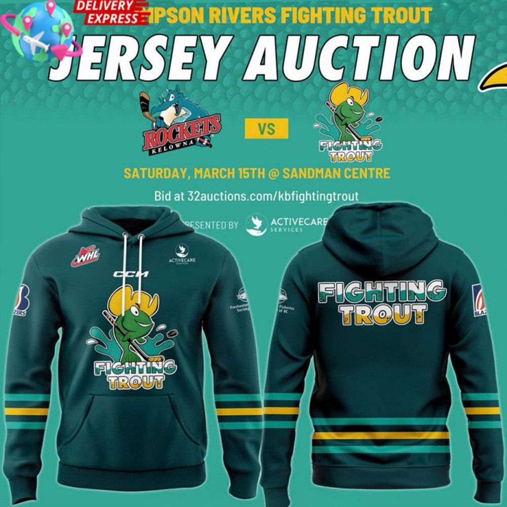 Kamloops Blazers Thompson Rivers Fighting Trout Special Hoodie Stepdad Gifts For Father's Day-1 Kamloops Blazers Thompson Rivers Fighting Trout Special Hoodie Stepdad Gifts For Father's Day-1