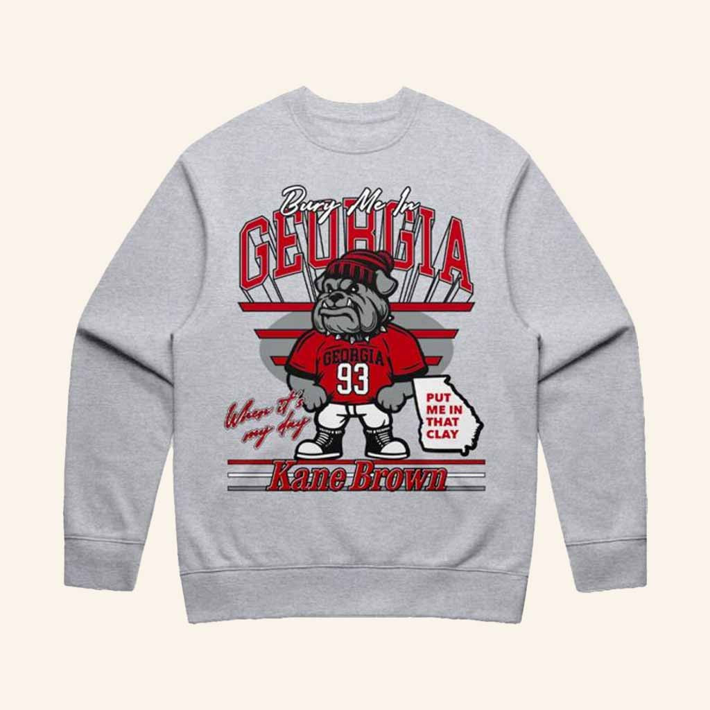 Kane Brown Merch Bury Me In Georgia Crewneck Sweatshirt Unique Birthday Gift For Husband-1