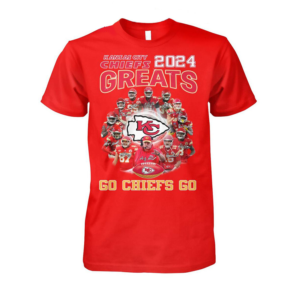 Kansas City Chiefs 2024 Great Season Go Chiefs Go 2024 T-Shirt Top Father's Day Gifts-1 Kansas City Chiefs 2024 Great Season Go Chiefs Go 2024 T-Shirt Top Father's Day Gifts-1