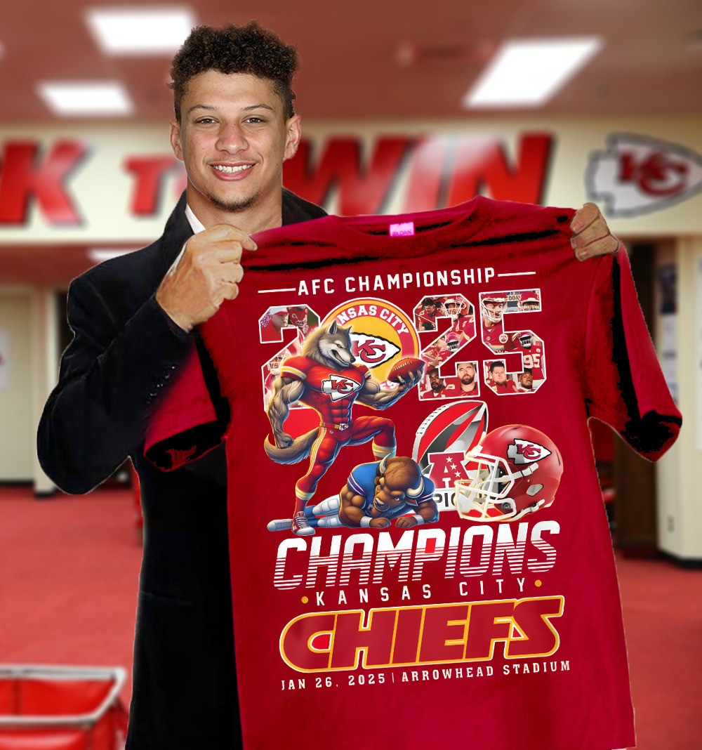 Kansas City Chiefs Champions Shirt AFC Championship Kansas City Chief Apparel Gifts-1 Kansas City Chiefs Champions Shirt AFC Championship Kansas City Chief Apparel Gifts-1