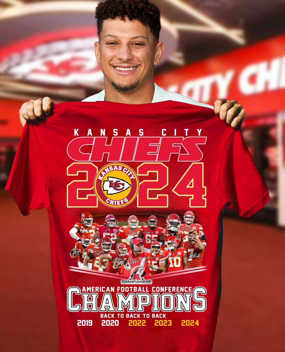 Kansas City Chiefs Champions Shirt Back To Back Kansas City Chiefs Championship Clothing-1