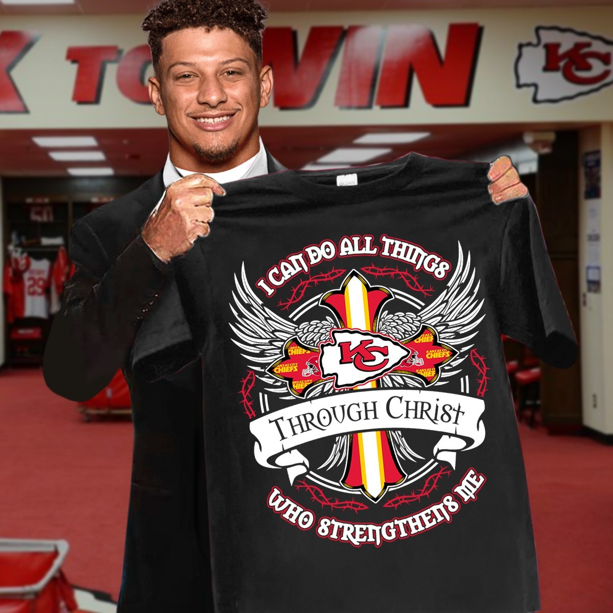 Kansas City Chiefs Faith Shirt I Can Do All Things Through Christ Who Strengthens Me-1