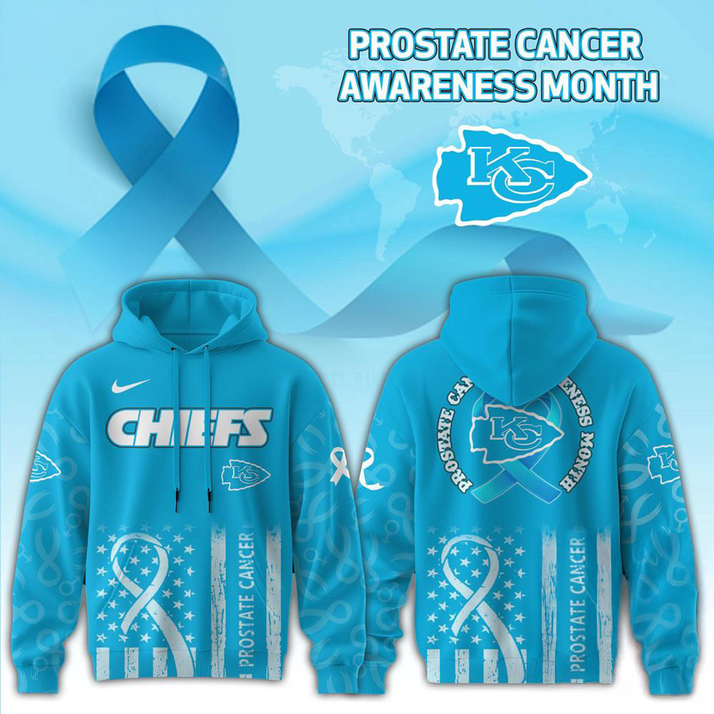 Kansas City Chiefs Merch 2025 NFL Prostate Cancer Awareness Hoodie Gifts For Football Fans_-1
