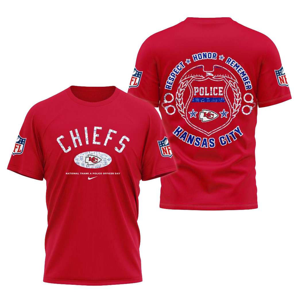 Kansas City Chiefs National Thank A Police Officer Day Shirt Kansas City Chiefs Merch-1 Kansas City Chiefs National Thank A Police Officer Day Shirt Kansas City Chiefs Merch-1