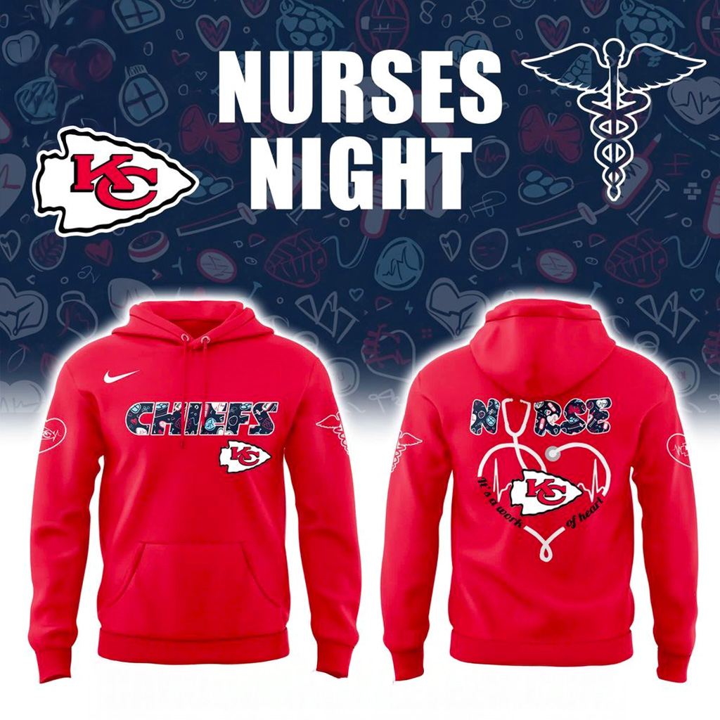 Kansas City Chiefs Nurses Night Hoodie Kansas City Chiefs Merch Football Related Gifts-1