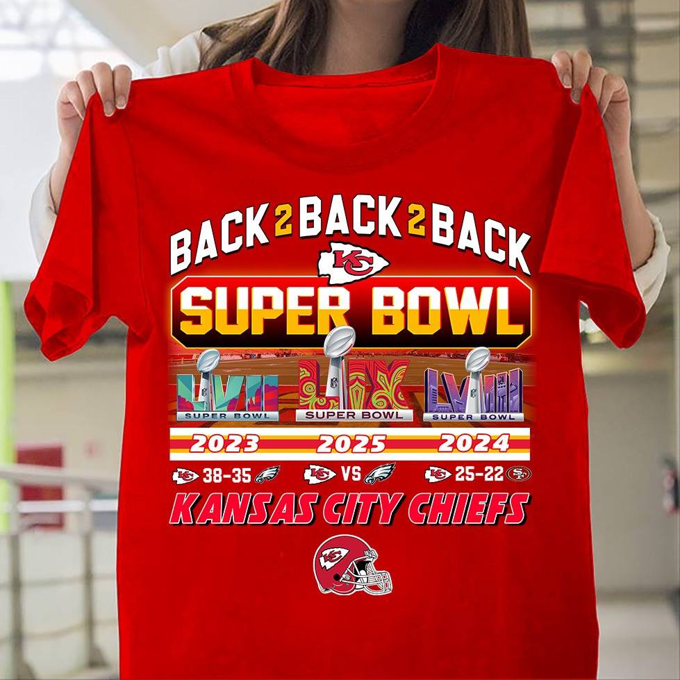 Kansas City Chiefs Super Bowl Back 2 Back Shirt Items Best Gifts For Kc Chiefs Fans-1 Kansas City Chiefs Super Bowl Back 2 Back Shirt Items Best Gifts For Kc Chiefs Fans-1