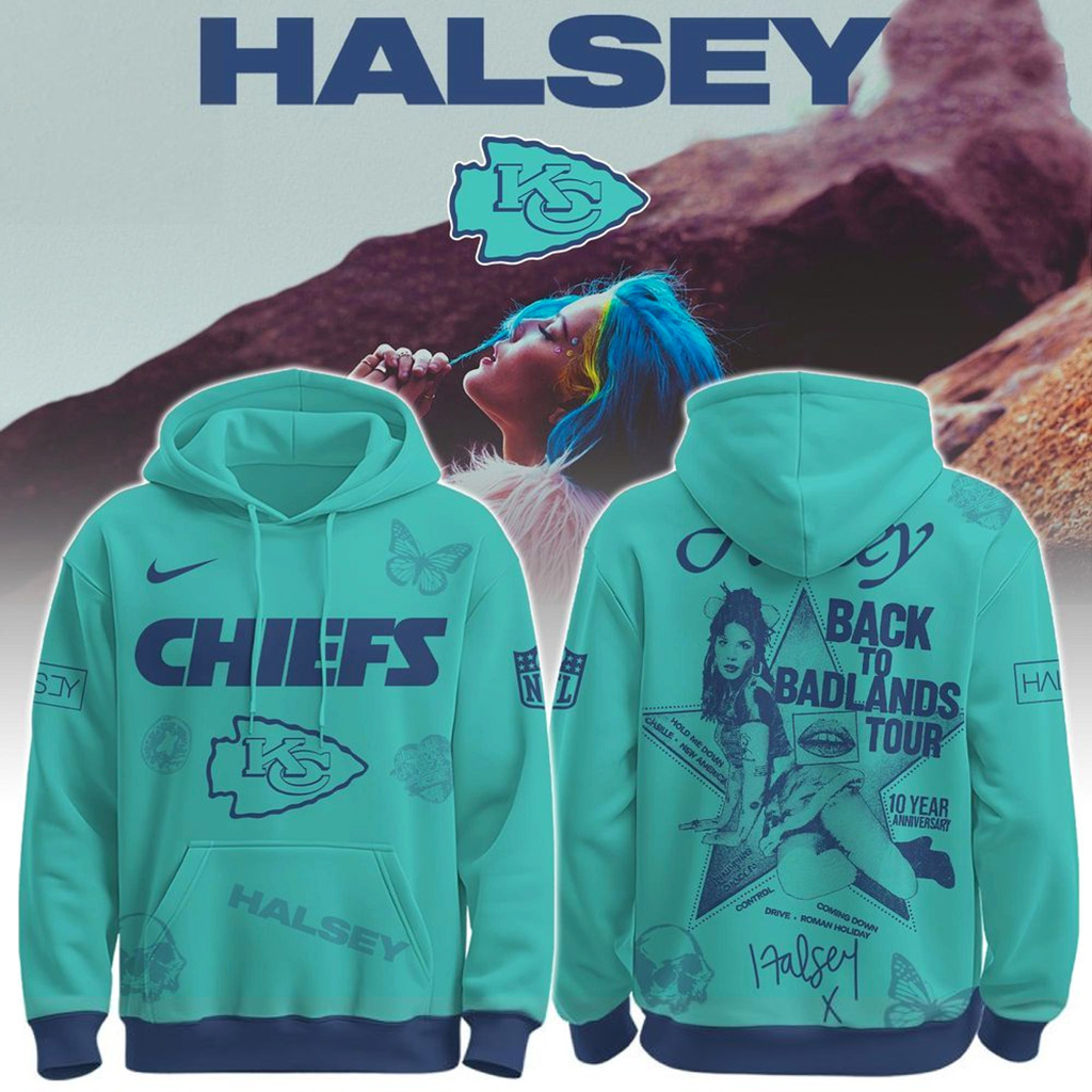 Kansas City Chiefs X Halsey Back To Badlands Tour Hoodie Chiefs Merch Best Football Gifts-1 Kansas City Chiefs X Halsey Back To Badlands Tour Hoodie Chiefs Merch Best Football Gifts-1